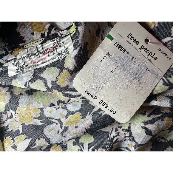 FREE PEOPLE Gardenia Printed Lightweight Cami Floral Top SIZE LARGE NWT - Picture 8 of 11